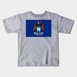 Flag of Michigan Kids T-Shirt